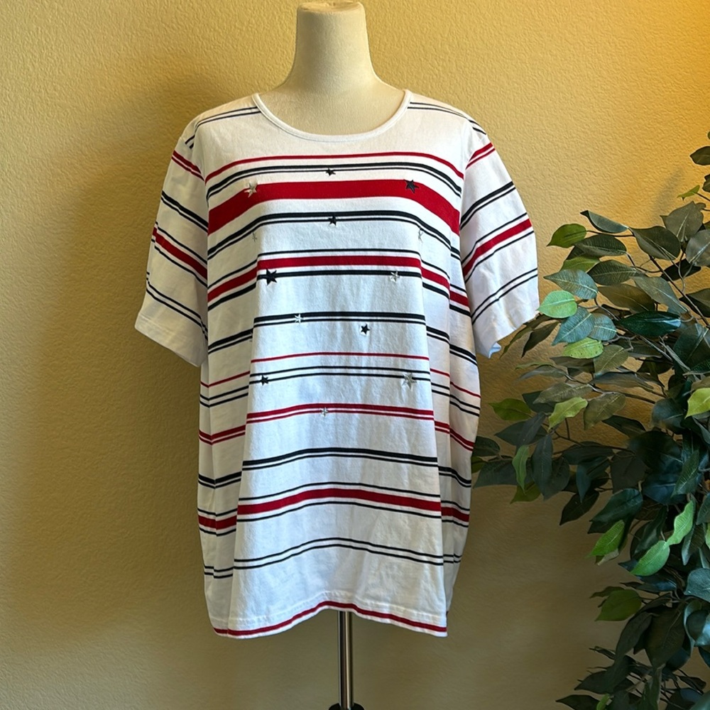 Cabin Creek Red, White and Blue T-shirt, 4X